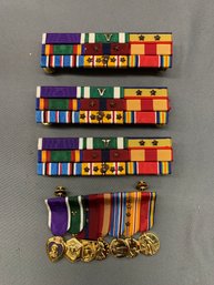 U.S. NAVY CORPSMAN RIBBON BAR AND MEDAL GROUPING