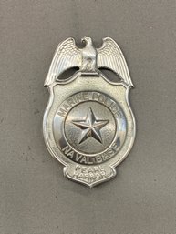 U.S. MARINE CORPS NAVAL BASE PEARL HARBOR POLICE BADGE