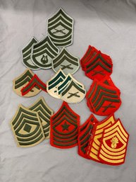 U.S. MARINE CORPS WOMENS CHEVRONS AND RANKS