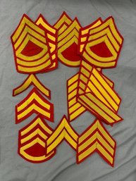 WW2-ERA U.S. MARINE CORPS DRESS BLUE RANKS AND INSIGNIA