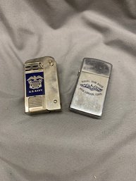 PAIR OF U.S. NAVY LIGHTERS ZIPPO