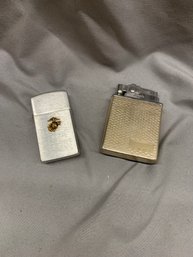 PAIR OF U.S. MARINE CORP LIGHTERS