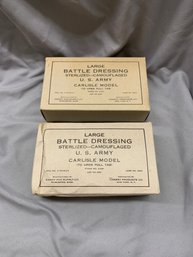 PAIR OF WW2 LARGE BATTLE DRESSINGS, CARLISLE MODEL