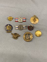 U.S. NAVY PINS AND E AWARDS, WW2