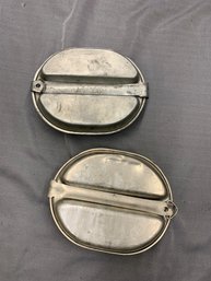 PAIR OF U.S. WW2 VINTAGE MESS KITS