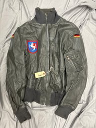 COLD WAR ERA GERMAN LEATHER FLIGHT JACKET