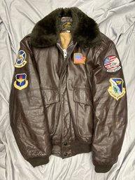 47th FLYING TRAINING WING LEATHER FLIGHT JACKET