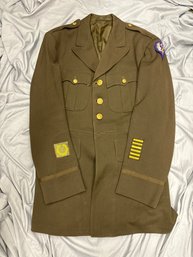 WW2 9TH U.S. ARMY AIR FORCE OFFICER JACKET WITH THEATRE-MADE PATCH