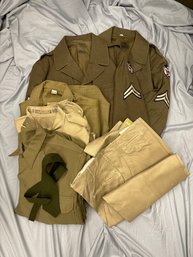 WW2 U.S. ARMY ALASKA DEFENSE COMMAND 4-POCKET UNIFORM GROUPING