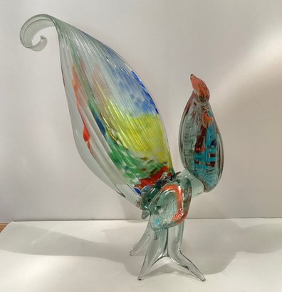 Handblown Glass Rooster