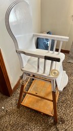 Vintage Wooden Convertible Highchair