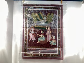 Hand Painted Silk Panel