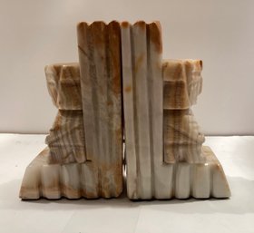 Aztec Style Onyx Bookends
