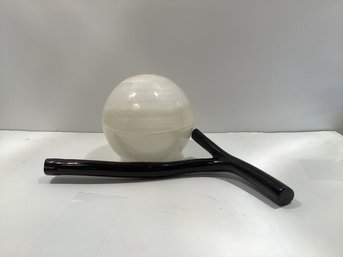 Selenite Ball And Glass Stick