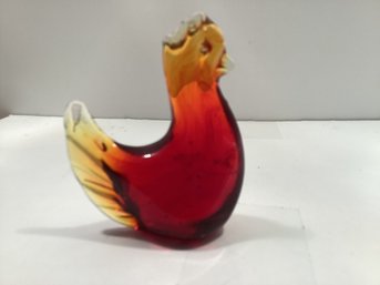 Vintage Handmade Amber Chicken