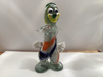 Vintage Handblown Glass Clown
