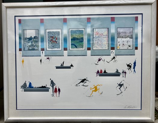 VERY LARGE Framed Limited Edition Serigraph (Artist's Proof #6/50) By LEO POSILLICO---48.5' X 38'