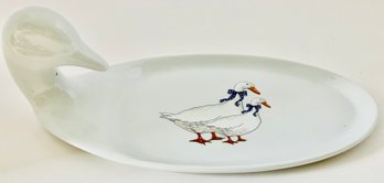 VALLETTE DESIGN Small French Porcelain Serving Dish--Excellent Condition--9' X 5'