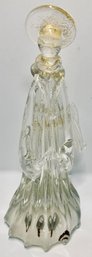 MURANO HAND-BLOWN GLASS ANGEL WITH GOLD HIGHLIGHTS--8 INCHES TALL