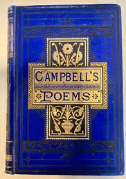 Antique Copy Of 'Campbell's Poems'--THOMAS CAMPBELL--From 1880s--7 Inches Tall--Very Good Condition