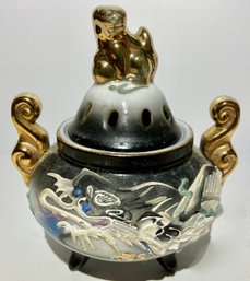 Ornate Japanese Incense Burner/Censer---4.5' Tall X 3' Wide---Excellent Condition