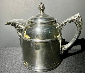 Solid And Heavy Silverplate Pitcher----7 Inches Tall--good Condition--intact--but With Some Surface Scratches