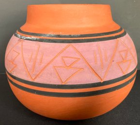 Brightly Colored Native American Pottery--5' X 5'---Unknown Age Or Tribe