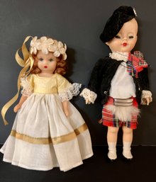 Cute Couple Of Dolls For The Doll Lover!  6' And 7.5'---Very Good Condition