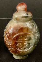 VERY SMALL (BUT SO CUTE!) CHINESE JADE SNUFF BOTTLE--1.5 INCHES TALL--Excellent Condition--**READ DESCRIPTION