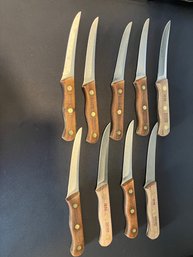 Nine Top Quality Vintage Chicago Cutlery Steak Knives---#103S