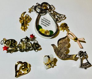 Variety Of Pins And Small Items---Please See Photos For Detail