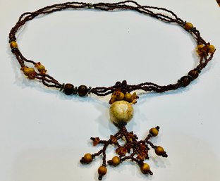 Beaded Artisan-Made Necklace--26 Inches----Please Review Photos For Detail