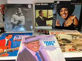 Seven Vinyls Of The Best Of The Oldies--Sinatra-Bennett-Shirley Bassey-Trini Lopez-Bobby Darin-Nat King Cole