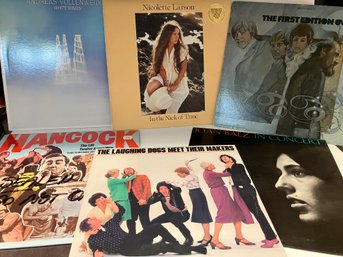 AN ODD--BUT INTERESTING--MIX OF VINTAGE COMEDY, FOLK ROCK, Etc....Joan Baez-Nicolette Larson-First Edition-