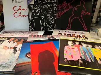 COLLECTION OF 9 VINTAGE ALBUMS--A FEW ARE PROMOTIONAL ALBUMS