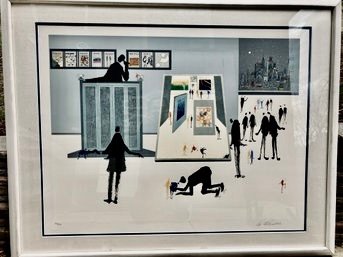 VERY LARGE Framed Limited Edition Serigraph (#266/295) By LEO POSILLICO---48.5' X 38'