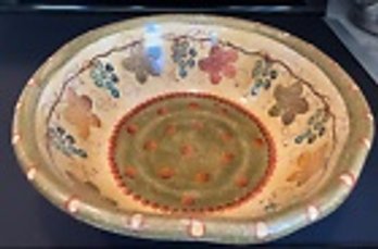 MODIGLIANI Italian Hand Crafted/Hand Painted Large Ceramic Salad Bowl--13 Inches Diameter