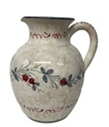 Vintage And Sought-after Italian SBERNA DERUTA Hand-Painted Pottery Pitcher--8.5'--Signed/Numbered