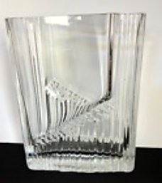 Ittala Sointu Glass Vase Design-- Tapio Wirkkala-- Signed 'TW'--8.5' X 6'