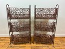Pair Of 3-Tier Woven Stands