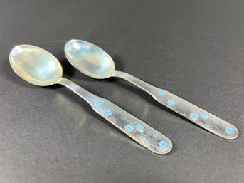 Pair Of Danish Sterling Spoons