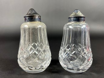 Antique Waterford Crystal Salt & Pepper Shakers