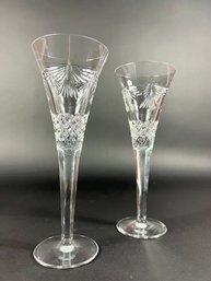 A Pair Of Waterford Crystal Champagne Glasses