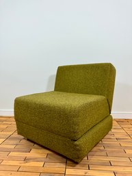 Vintage Upholstered Convertible Slipper Chair Sleeper