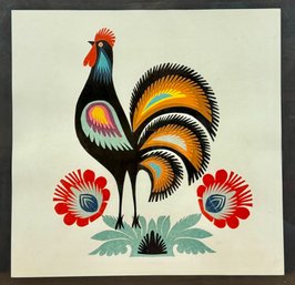 Vintage Polish Rooster Artwork