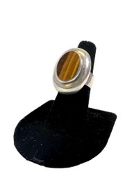 Gioia And Ivano Clavenzani Sterling Silver (.925) & Tiger's Eye Ring