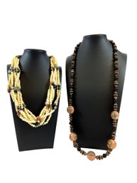 (2) Beaded Necklaces