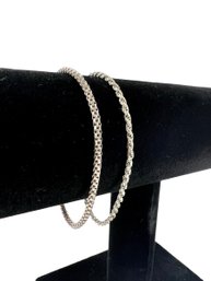 (2) Sterling Silver (.925) Rope Bracelets