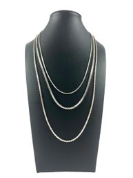 (3) Sterling Silver (.925) Necklaces