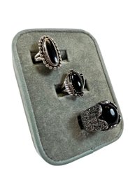 (3) Vintage Sterling Silver (.925) Rings